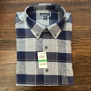 NWT- club room flannel button down